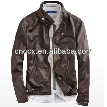 14PUJ8011 hommes pu veste en cuir